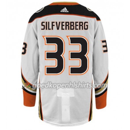 Anaheim Ducks JACOB SILFVERBERG 33 Adidas Wit Authentic Shirt - Mannen